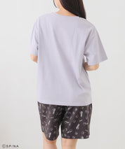 Chibi Maruko-Chan Loungewear (Top and Bottom Set) - Purple & Grey