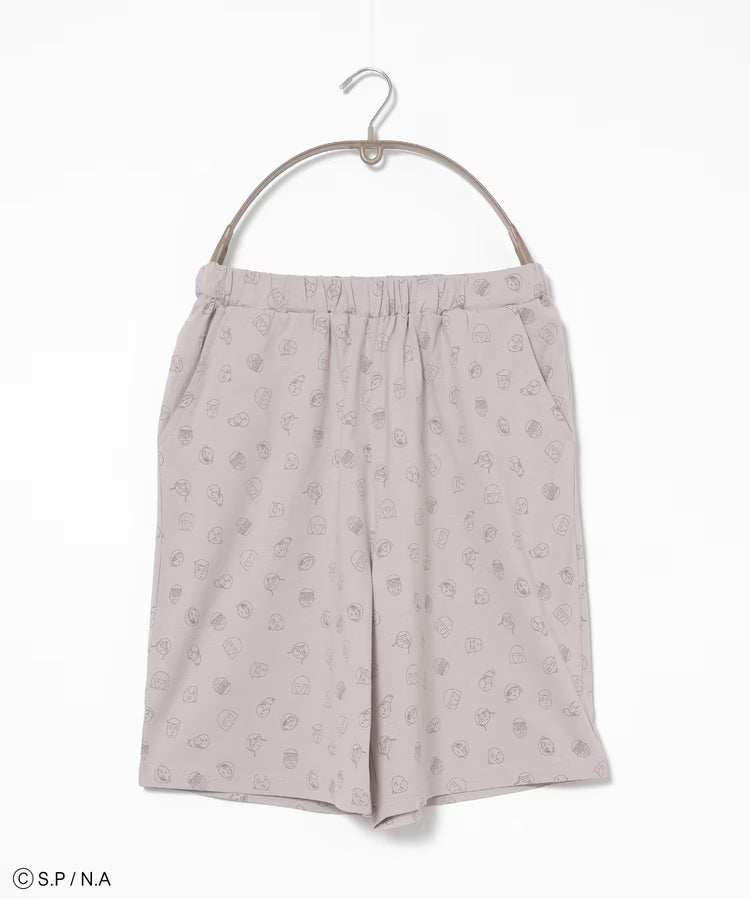 Chibi Maruko-Chan Loungewear (Top and Bottom Set) - Pink & Grey