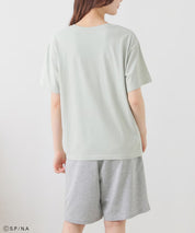 Chibi Maruko-Chan Loungewear (Top and Bottom Set) - Mint & Grey