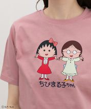 Chibi Maruko-Chan Short Sleeve T-Shirt - Pink