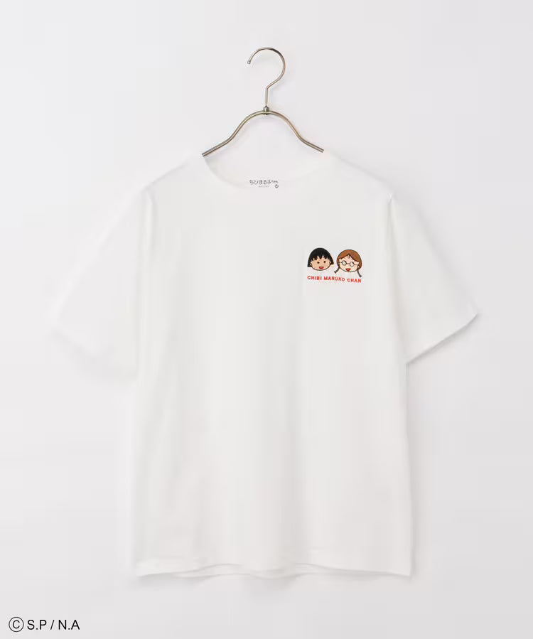 Chibi Maruko-Chan Short Sleeve T-Shirt - Off-white