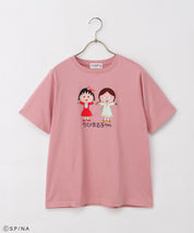 Chibi Maruko-Chan Short Sleeve T-Shirt - Pink