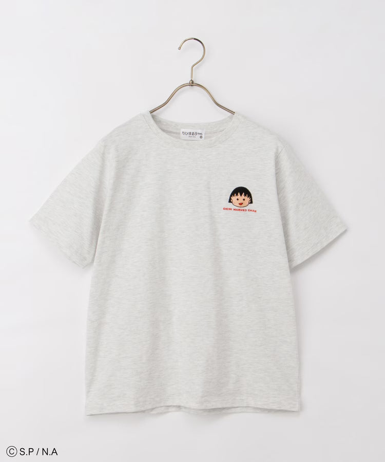 Chibi Maruko-Chan Short Sleeve T-Shirt - Oatmeal