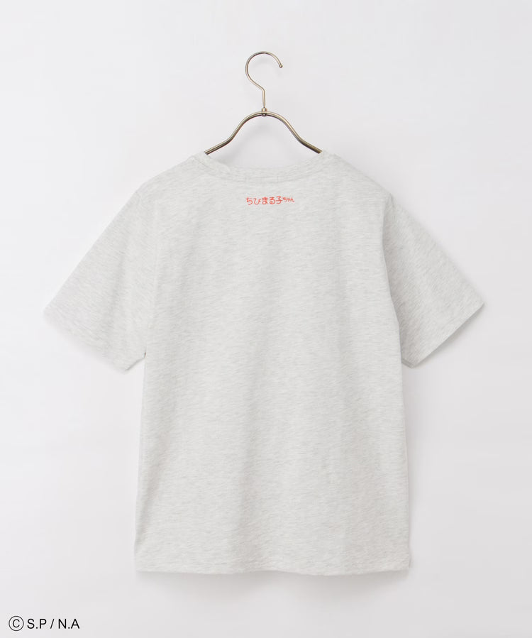 Chibi Maruko-Chan Short Sleeve T-Shirt - Oatmeal