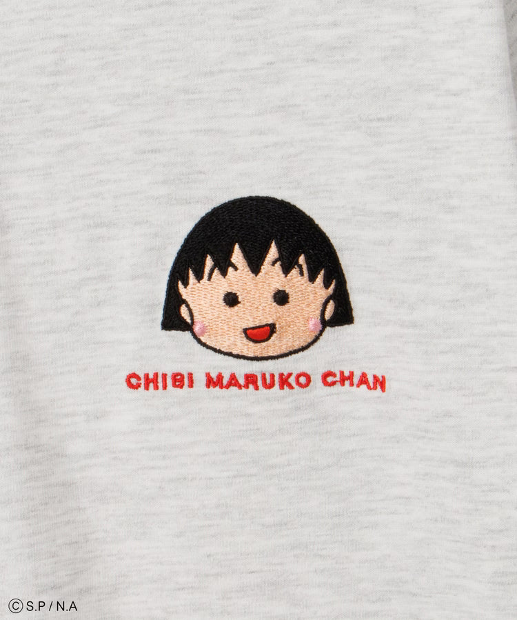 Chibi Maruko-Chan Short Sleeve T-Shirt - Oatmeal