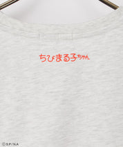 Chibi Maruko-Chan Short Sleeve T-Shirt - Oatmeal