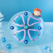 Ponyo on the Cliff - Ponyo's Jellyfish Table Clock
