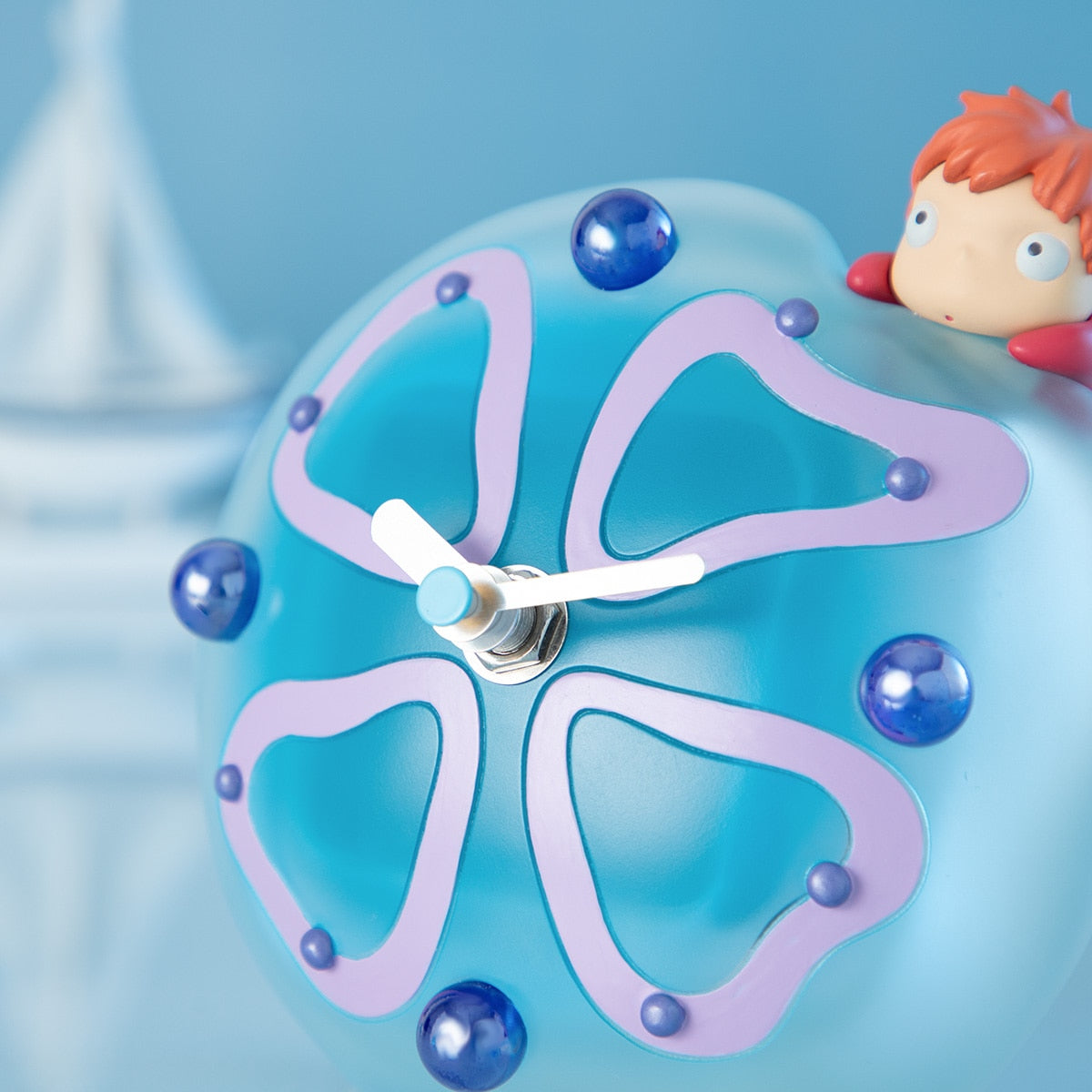 Ponyo on the Cliff - Ponyo's Jellyfish Table Clock