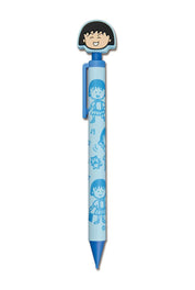 Chibi Maruko-chan Mechanical Pencil with mascot - Blue