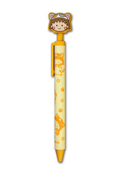 Chibi Maruko-chan Mechanical Pencil with mascot - Yellow