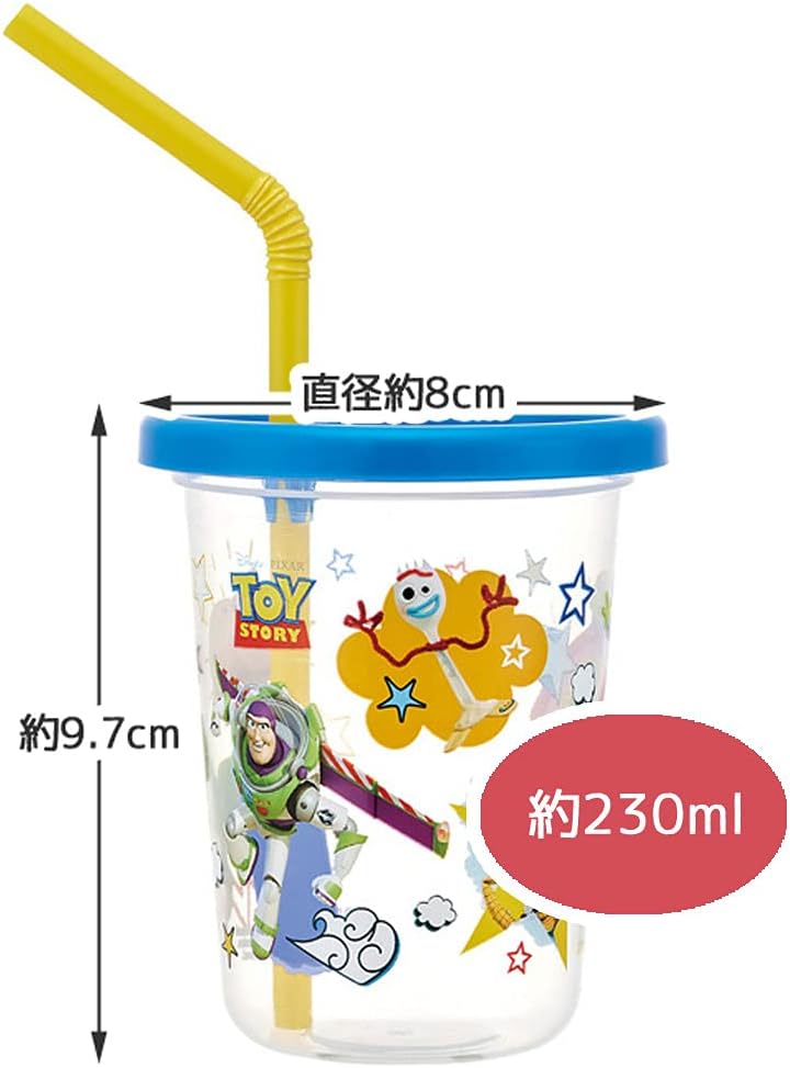 Toy Story Tumbler with Straw 230 ml - 3 Pieces