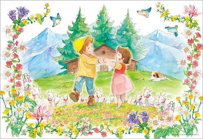 Heidi a Girl of the Alps 300 Piece Jigsaw Puzzle - Spring Dance