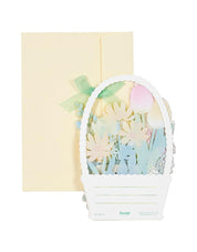 Sanrio Pochacco Flower Basket Greeting Card