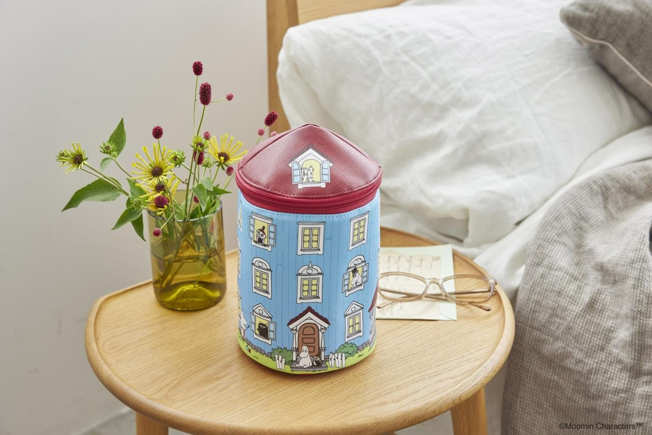Moomin Multi-Usable Storage Pouch BOOK with Removable Mirror