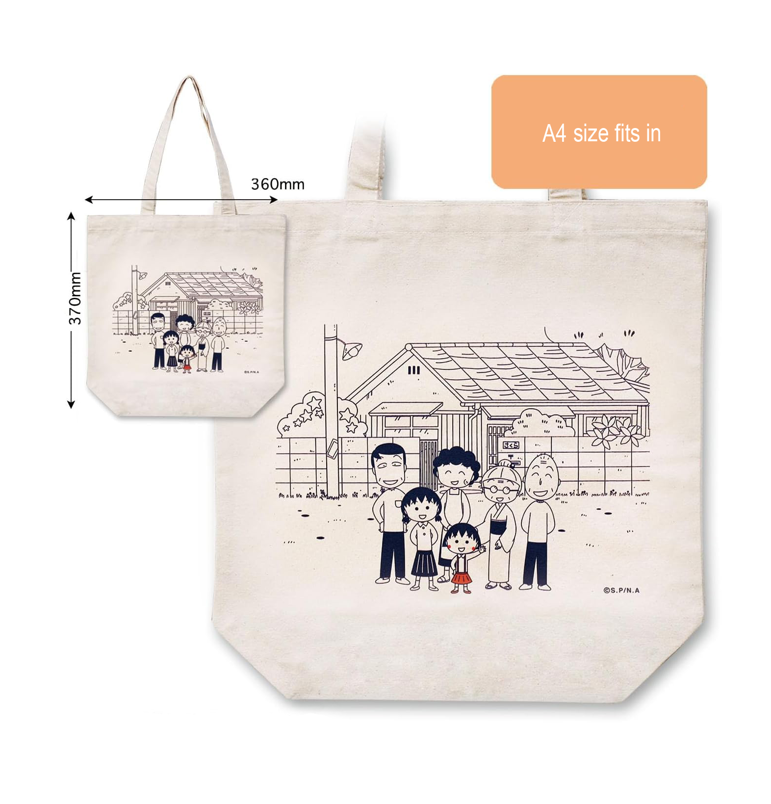 Chibi Maruko-chan Tote Bag
