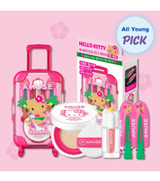 AMUSE QUICK MAKEUP MINI LUGGAGE SET [TANNING HELLO KITTY EDITION]