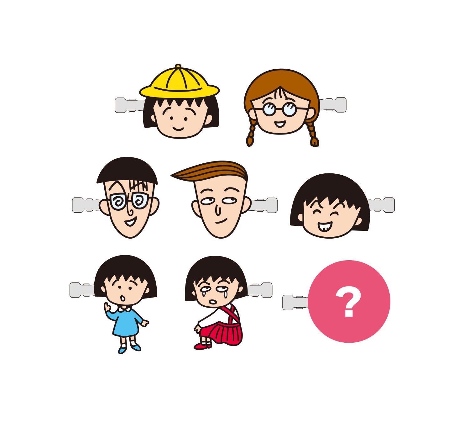 Chibi Maruko-chan Trading Bangs Clip - Retro Revival vol.1