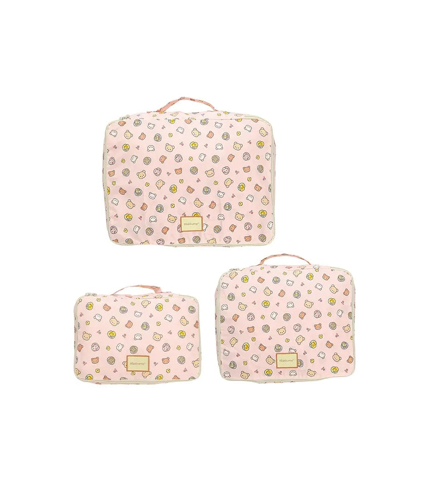 Rilakkuma Travel Pouch 3-Piece Set