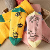 Howl's Moving Castle Pink Socks 23-25cm