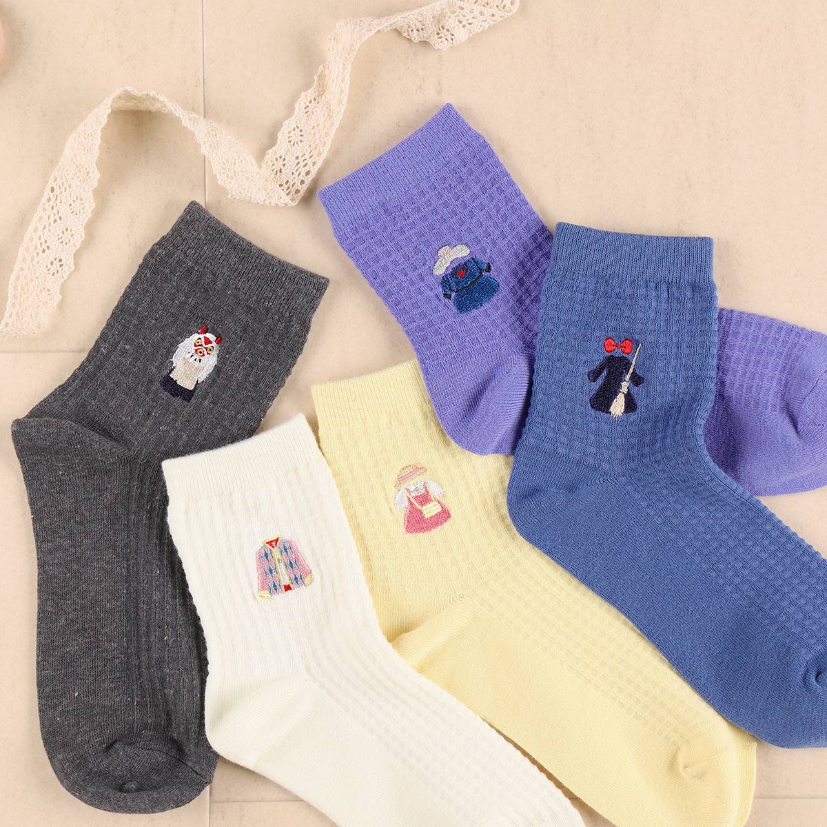 My Neighbor Totoro Socks 23-25cm - Yellow