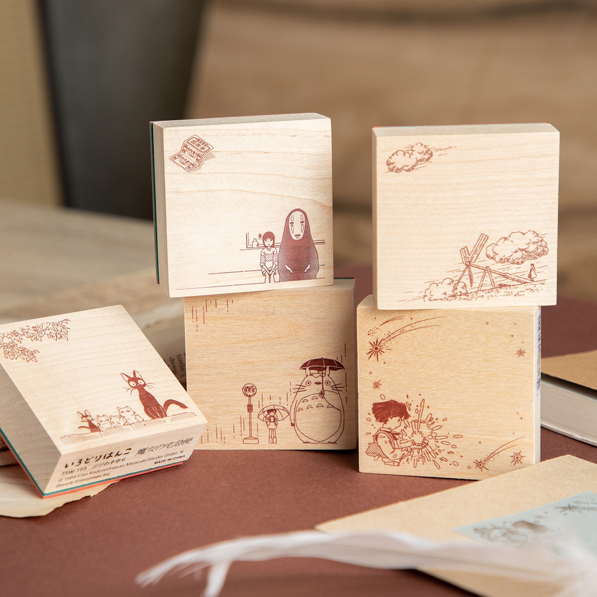 Howl's Moving Castle Wood Rubber Stamp