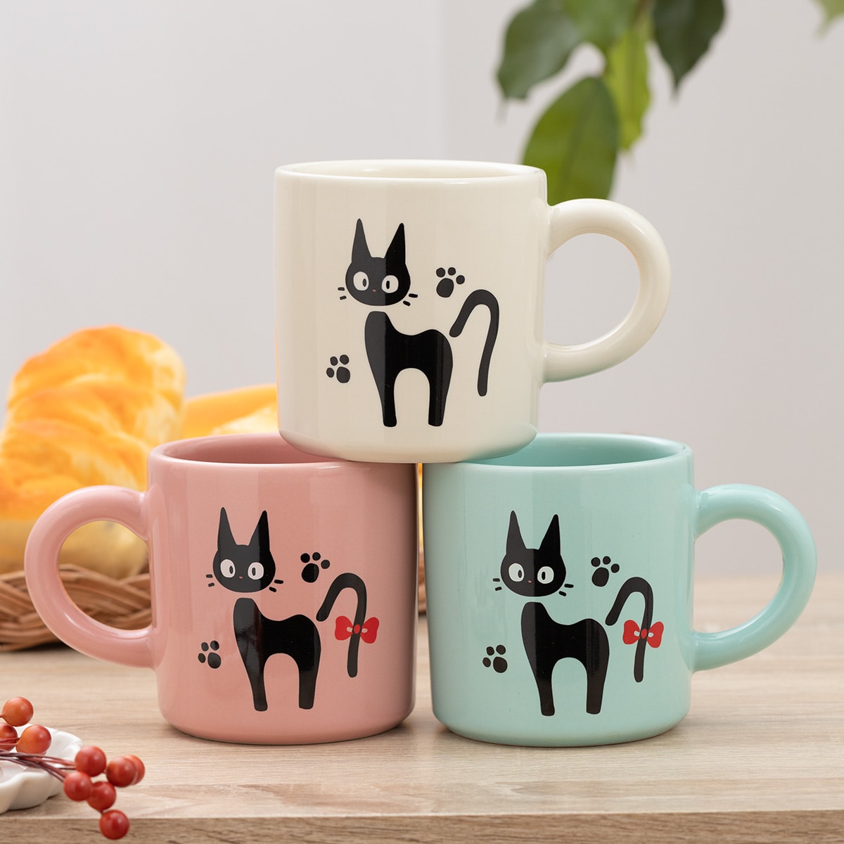 Kiki's Delivery Service - Jiji's pink mug