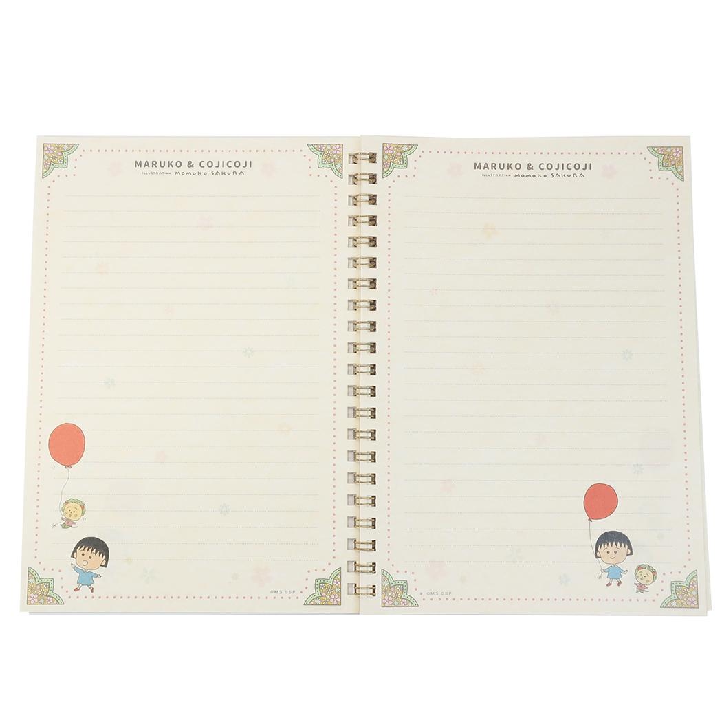 Chibi Maruko-Chan A5 Ring Notebook - Maruko and CojiCoji