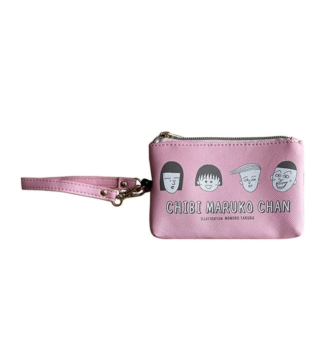 Chibi Maruko-chan Face Pass Case with Reel