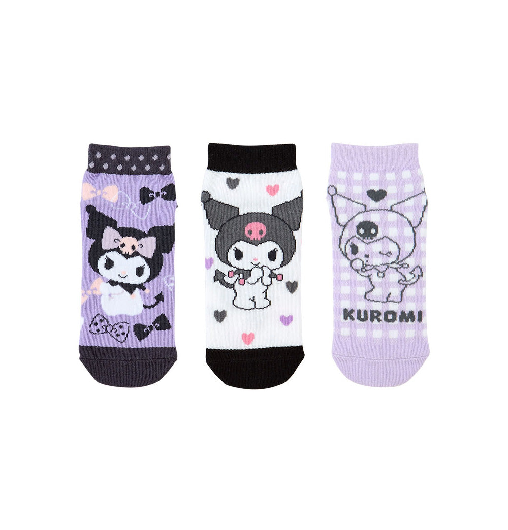 Kuromi Kids Sneaker Socks Set of 3