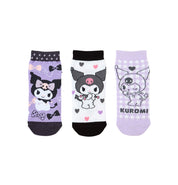 Kuromi Kids Sneaker Socks Set of 3