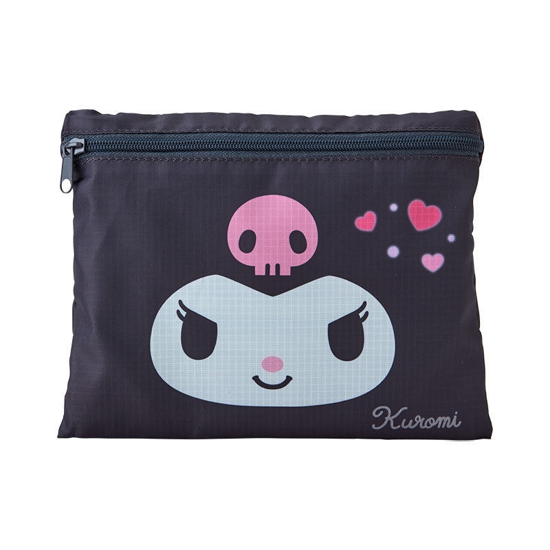 Kuromi Face-shaped Folding Boston Bag