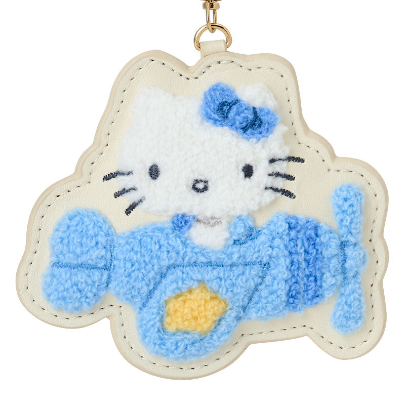 Hello Kitty embroidered keychain airplane
